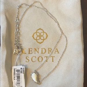 Kendra Scott Silver White Necklace
